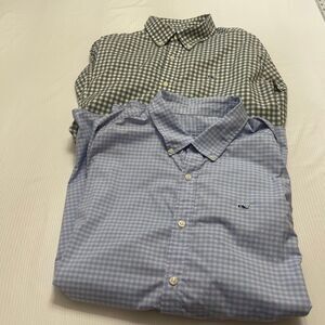 Lot Of 2 Vineyard Vines Performance Classic Fit Whale Shirt Size XXL